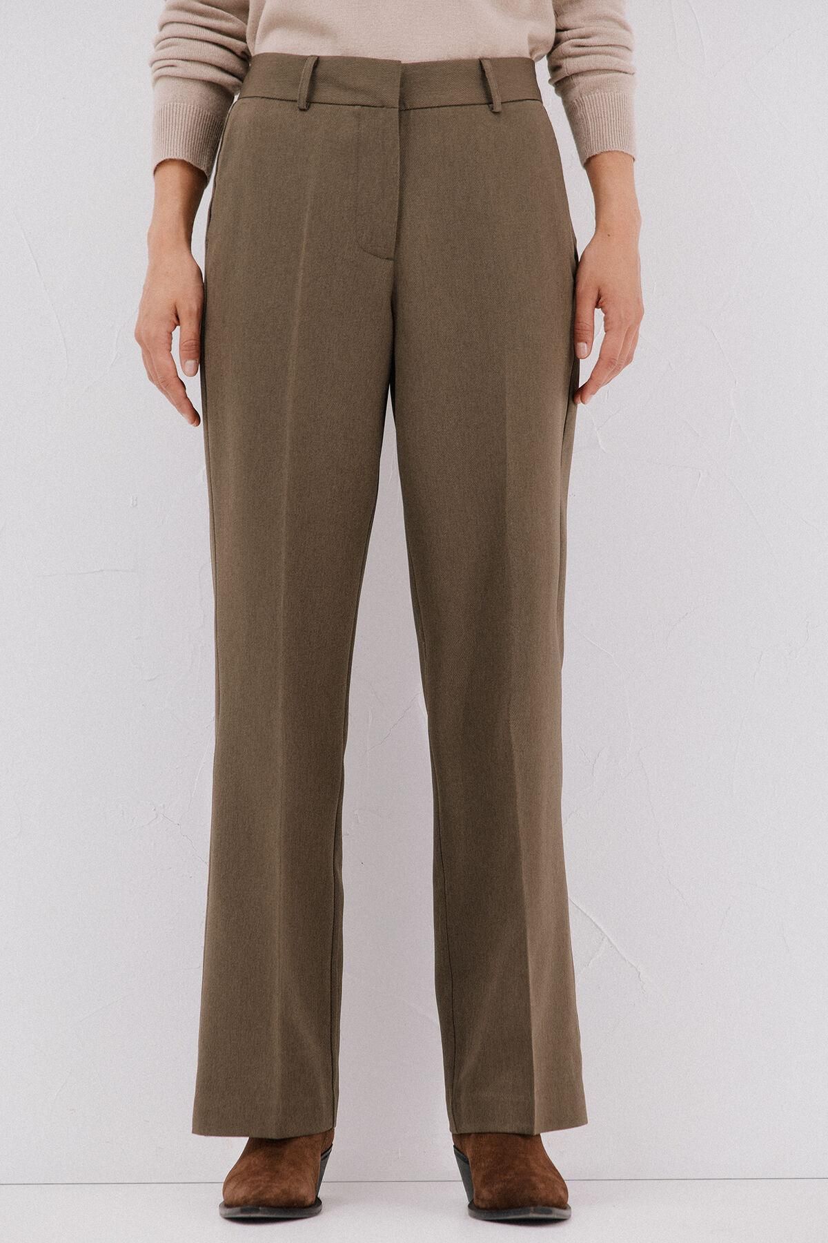 꼬르떼피엘 클래식 플레어 슬랙스 팬츠 8292552 KAKI - 상품 이미지