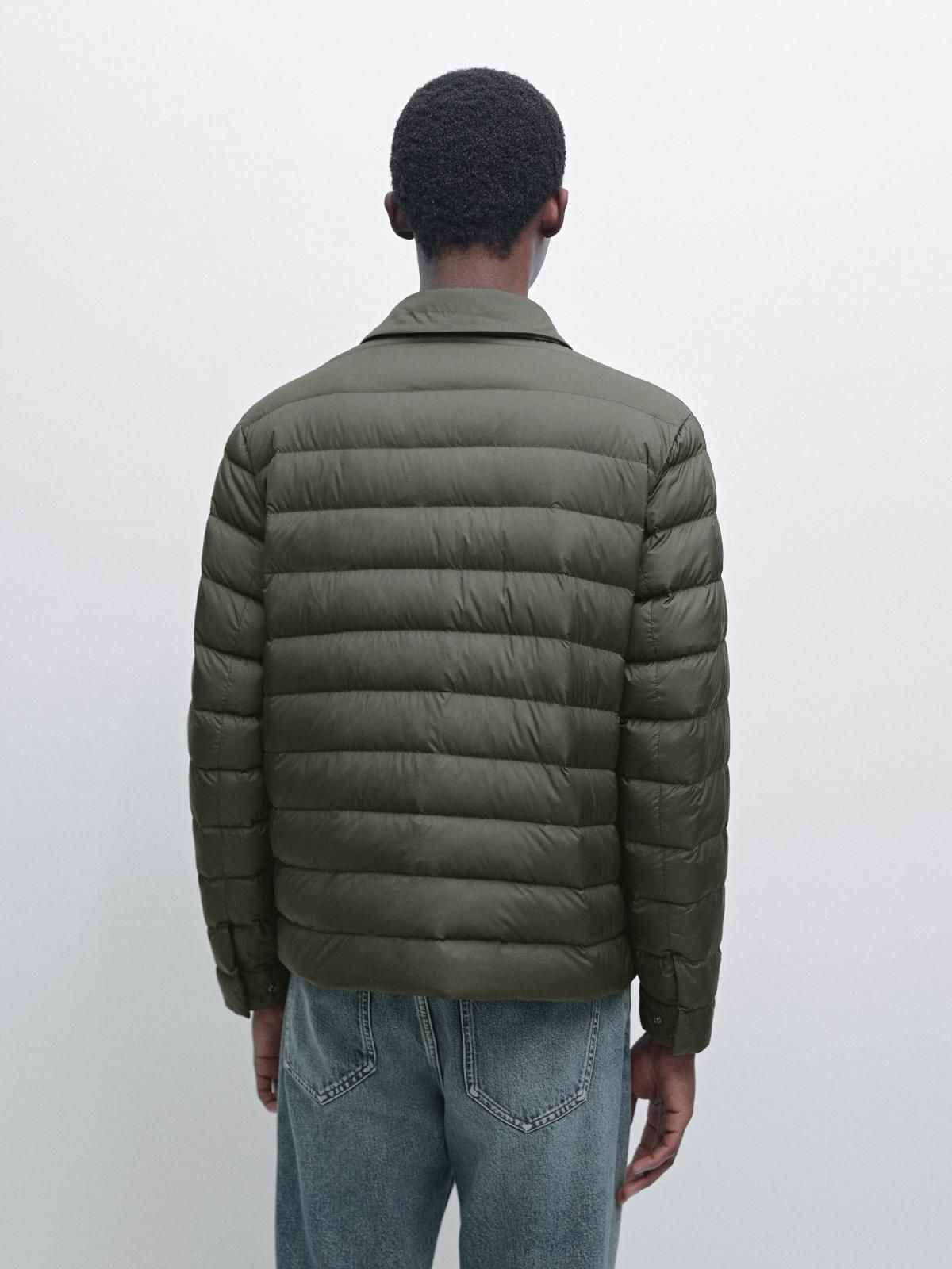 마시모두띠 테크니컬 경량 패딩 다운 퀼팅 자켓 3107/403 DARK KHAKI - 상세 이미지 4