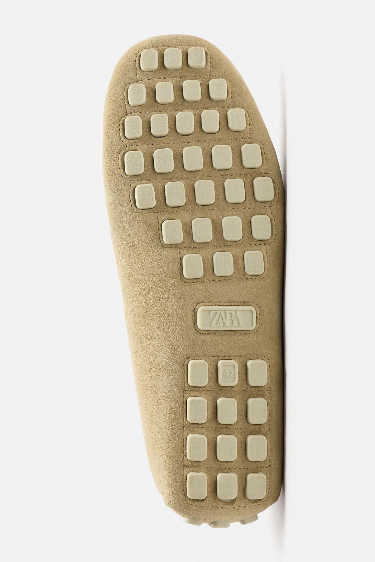 자라 스플릿스웨이드 캐주얼 레더 로퍼 2653/620 BEIGE - 상세 이미지 4