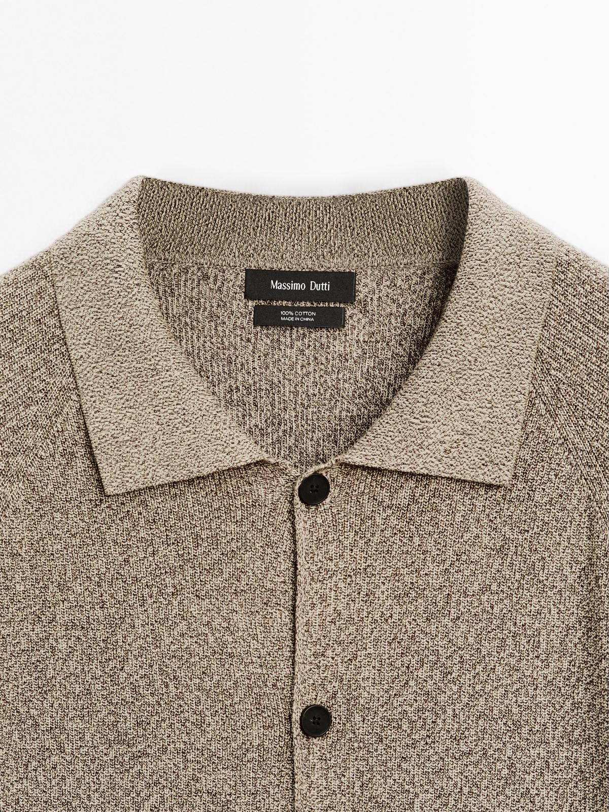 마시모두띠 프리미엄 코튼 니트 가디건 0952/201 BEIGE MARL - 상세 이미지 4