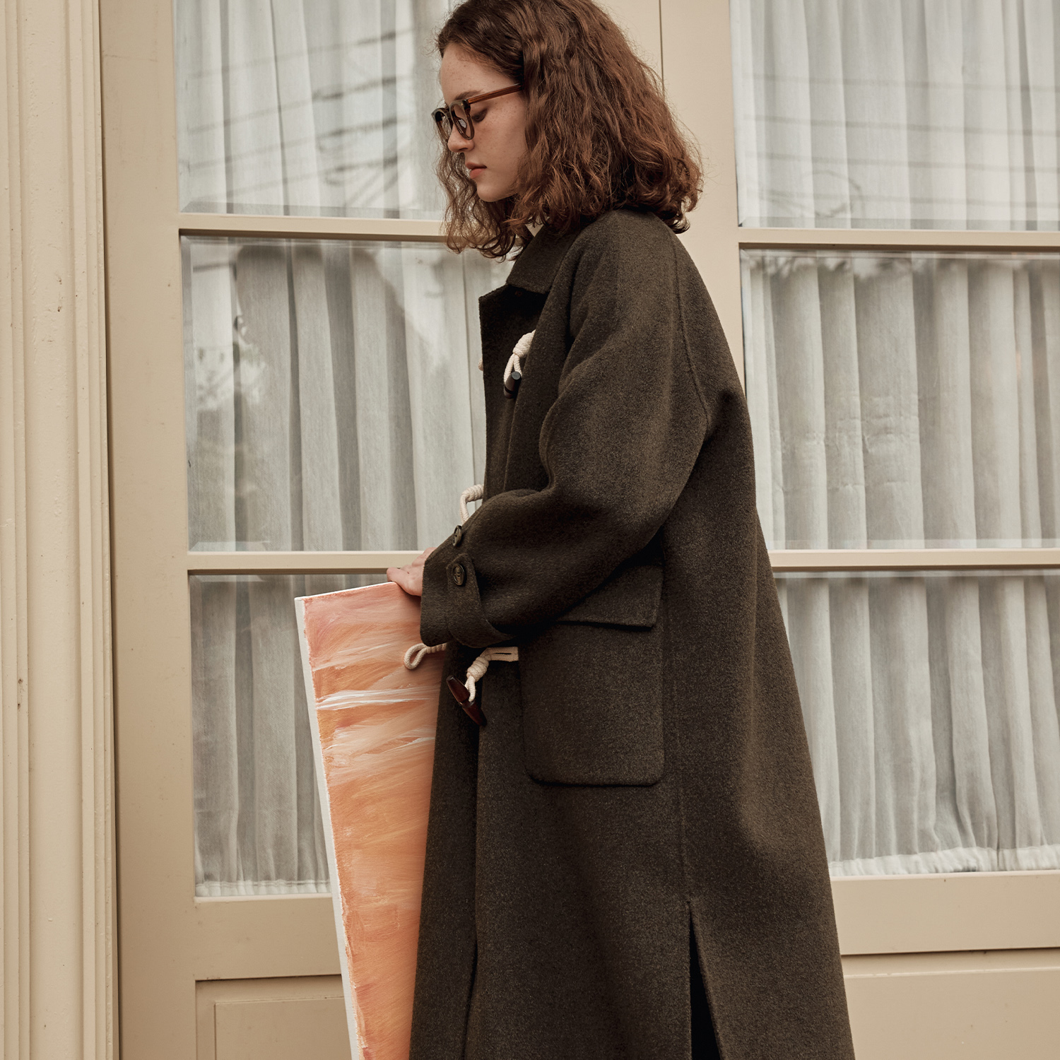[11/19 예약배송] [제로스트릿] 캐시미어 더플 코트 CASHMERE DUFFLE COAT / MOCHA BROWN - 상세 이미지 2