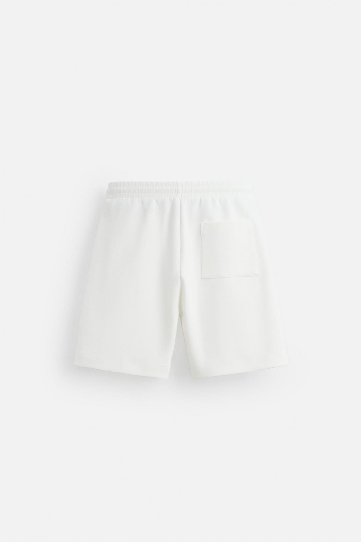 자라 플리츠와이드 화이트 버뮤다 반바지 3665/302 OYSTER-WHITE 이미지 7