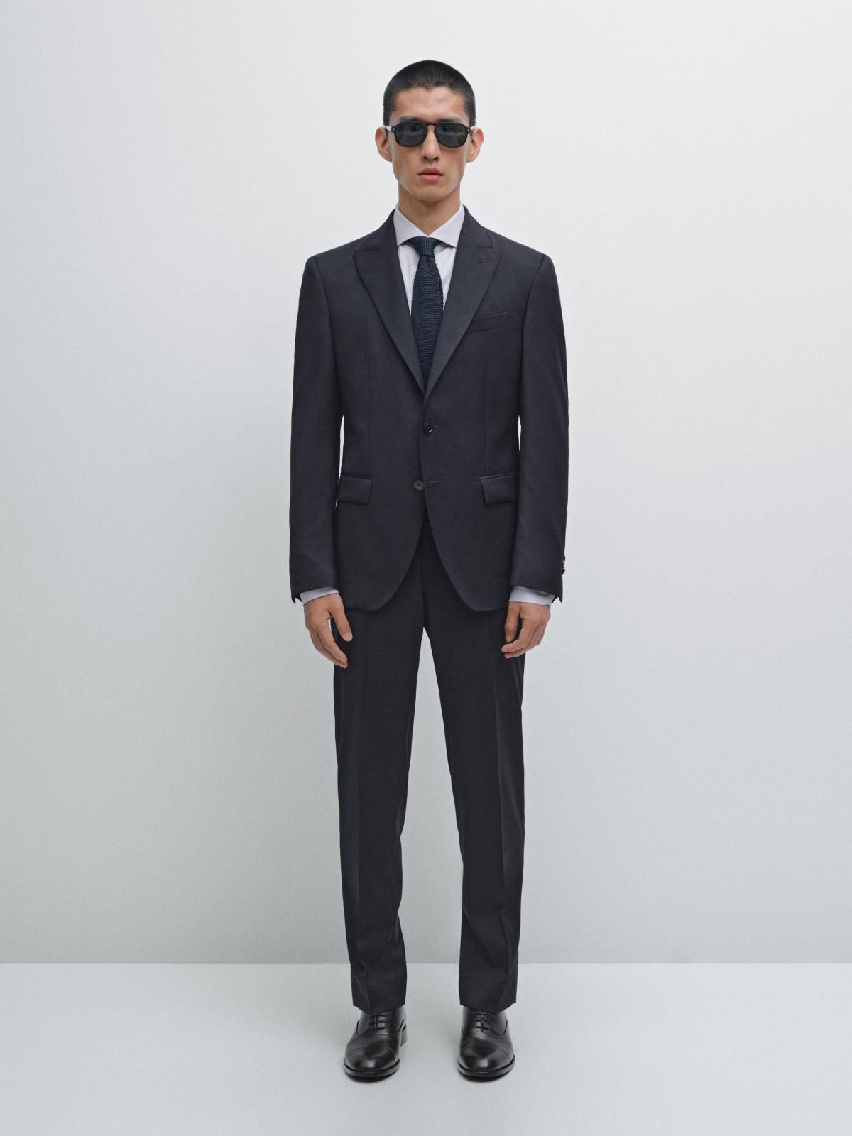 마시모두띠 100 울 클래식 블레이저 2051/635 NAVY BLUE - 상세 이미지 2