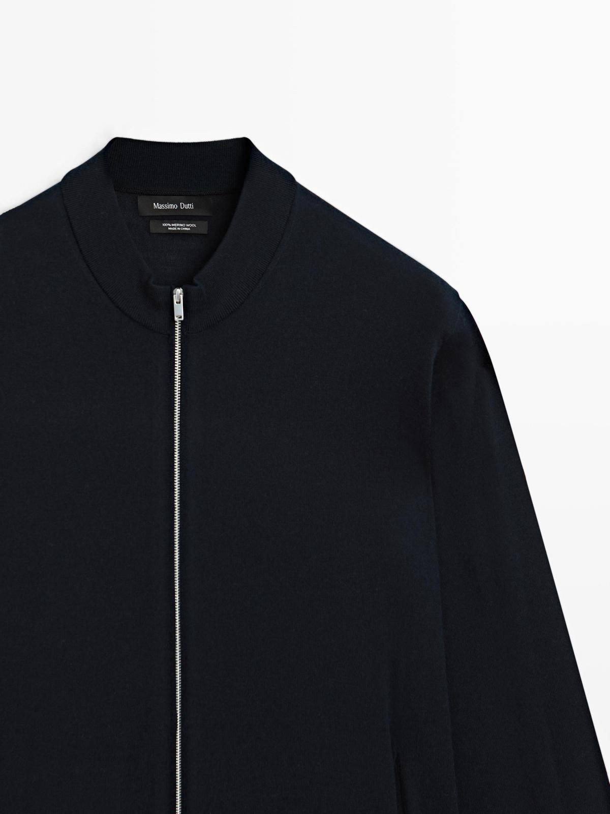 마시모두띠 프리미엄 메리노울 집업 니트 가디건 0935/210 NAVY BLUE 이미지 6