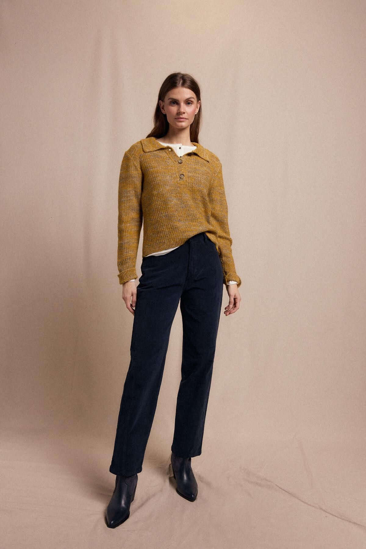 슬로우러브 미드라이즈 코듀로이 와이드 팬츠 5942240 AZUL - 상세 이미지 2