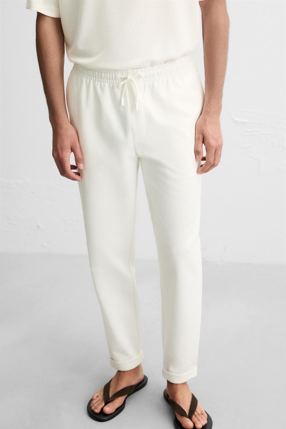 자라 이지케어 조거 웨이스트 팬츠 0706/870 OYSTER-WHITE - 메인 이미지