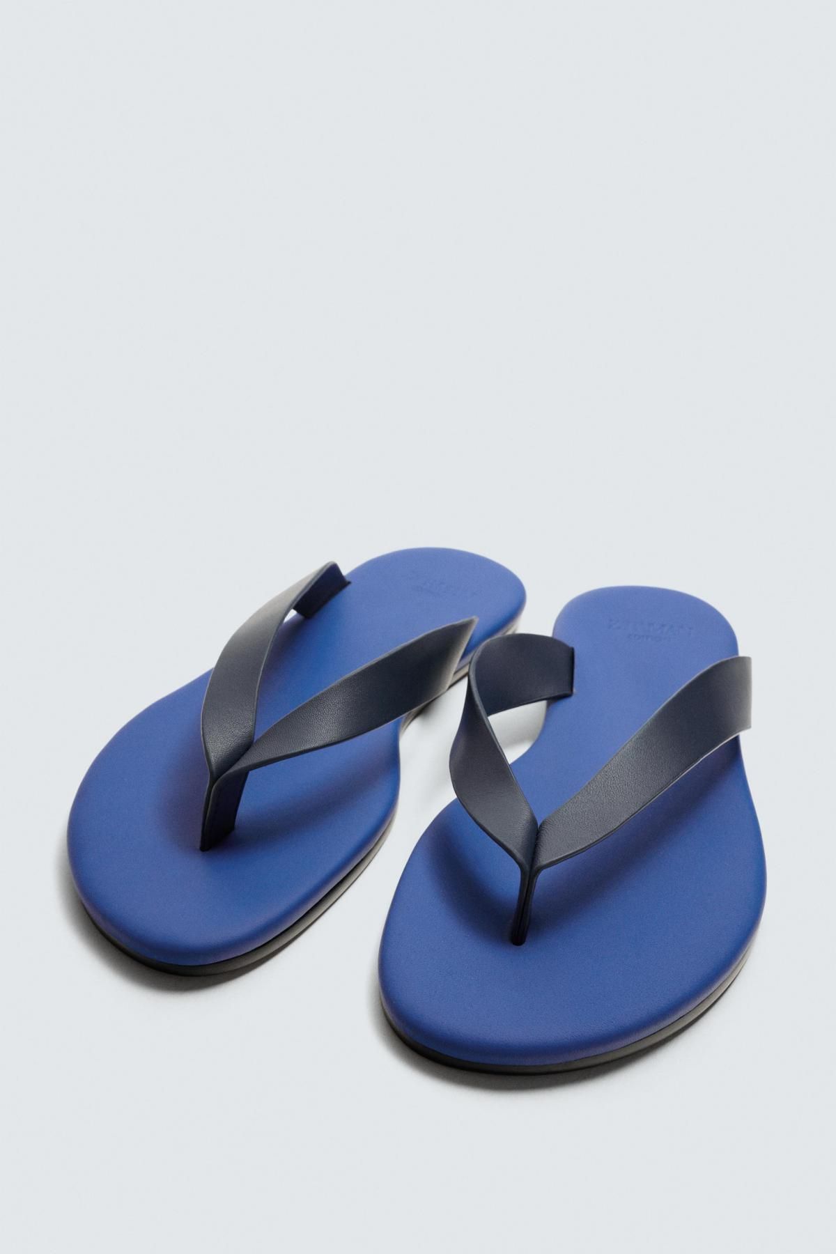 자라 프리미엄 레더 스트랩 샌들 2732/620 BLUISH - 상세 이미지 5