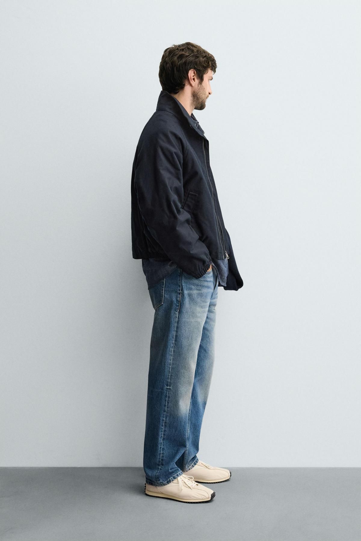 자라 테크니컬 크롭핏 퀼팅 집업 재킷 4470/382 BLUE - 상세 이미지 5