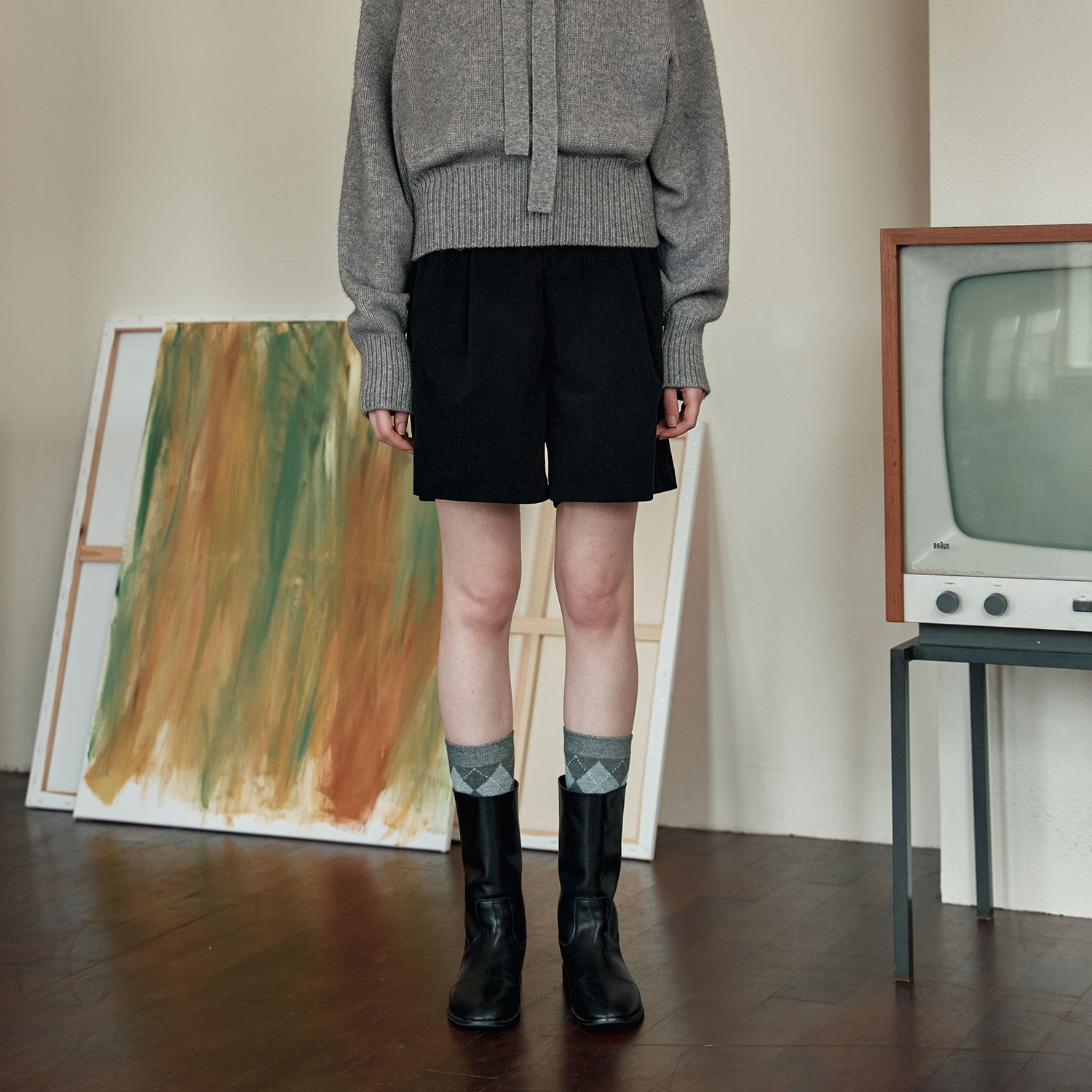 [제로스트릿][2컬러] 코듀로이 버뮤다 팬츠 CORDUROY BERMUDA PANTS - 상품 이미지