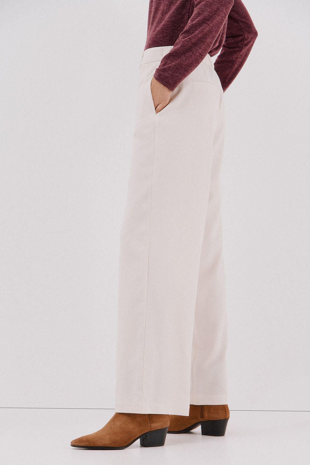 꼬르떼피엘 화이트 와이드핏 팬츠 여성 8292558 BLANCO - 상품 이미지