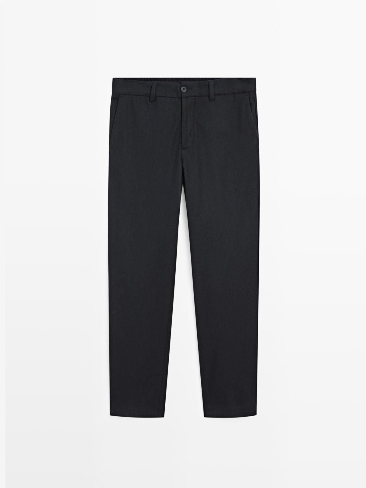 마시모두띠 테크니컬 울블렌드 수트 슬랙스 팬츠 2870/367 NAVY BLUE - 메인 이미지