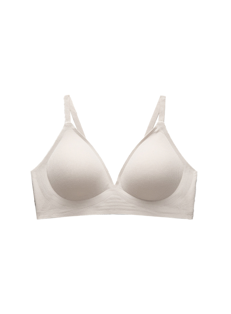 [쉼브라] 힐링 코튼 노와이어 브라 단품 심리스브라 편한브라 수면브라 여성속옷 여성브라 - 상세 이미지 2