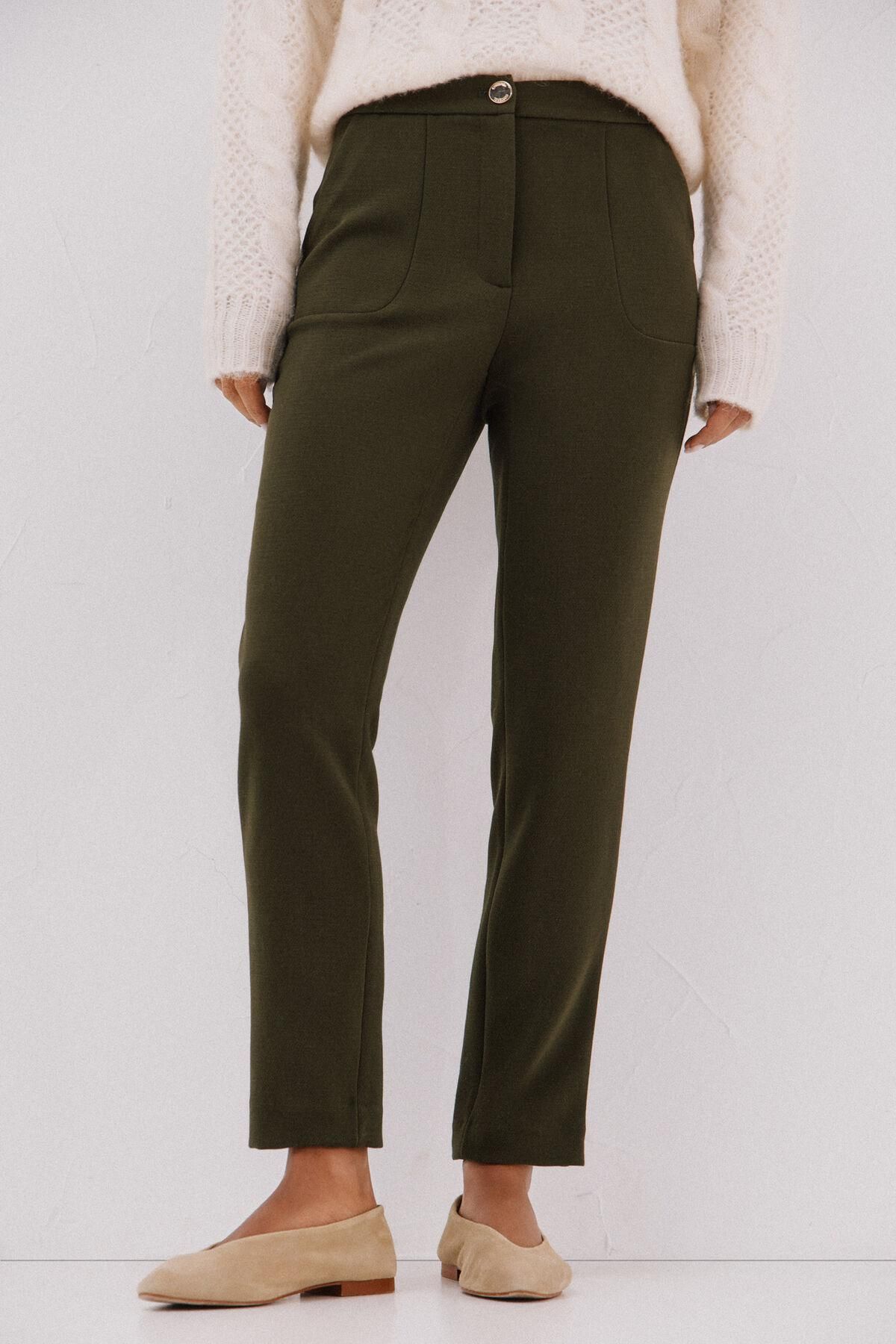 꼬르떼피엘 컴포트 스트레치 여성 슬랙스 팬츠 8722324 KAKI - 상품 이미지