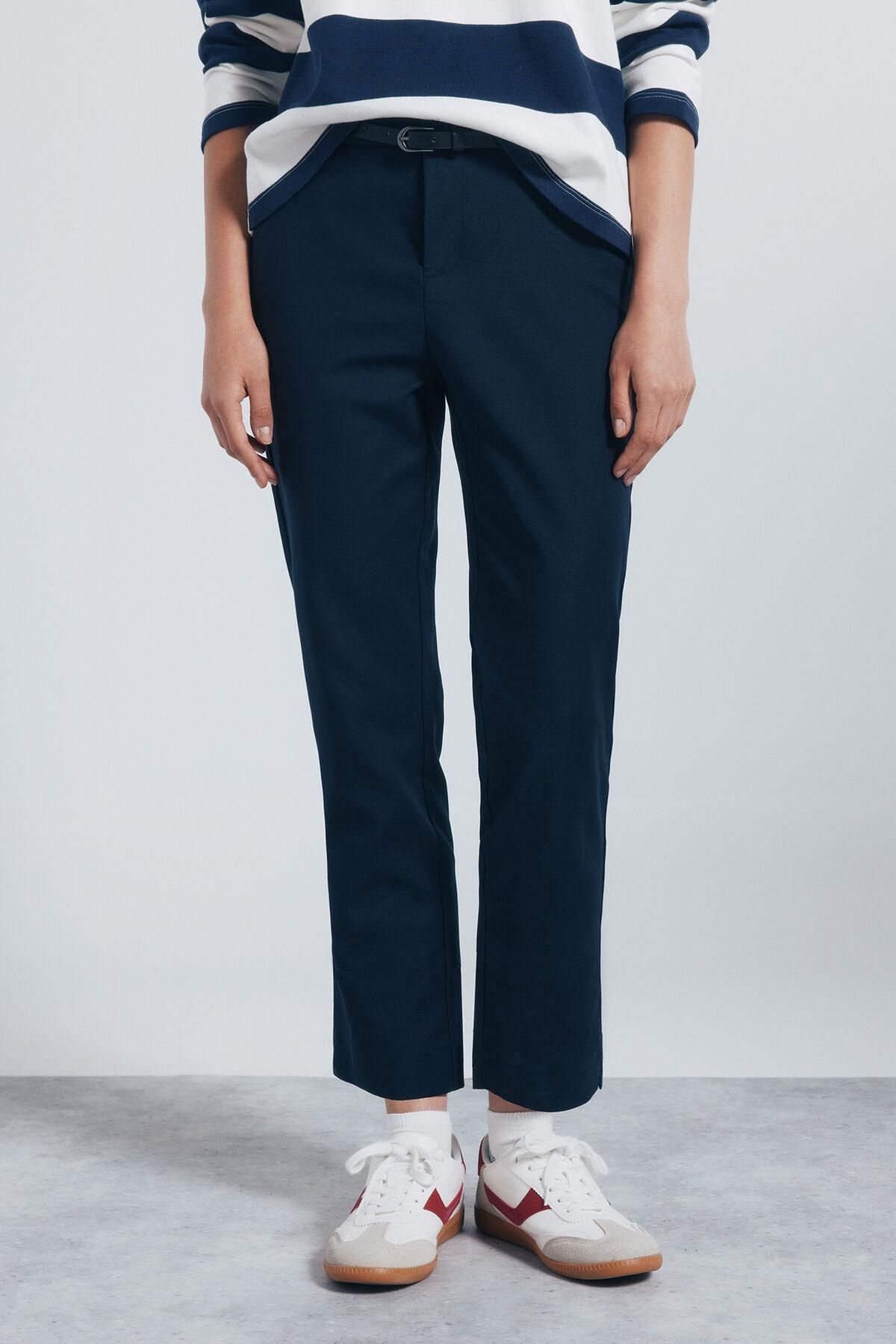 스프링필드 스트레이트핏 테크니컬 치노 팬츠 6832065 AZUL - 상품 이미지