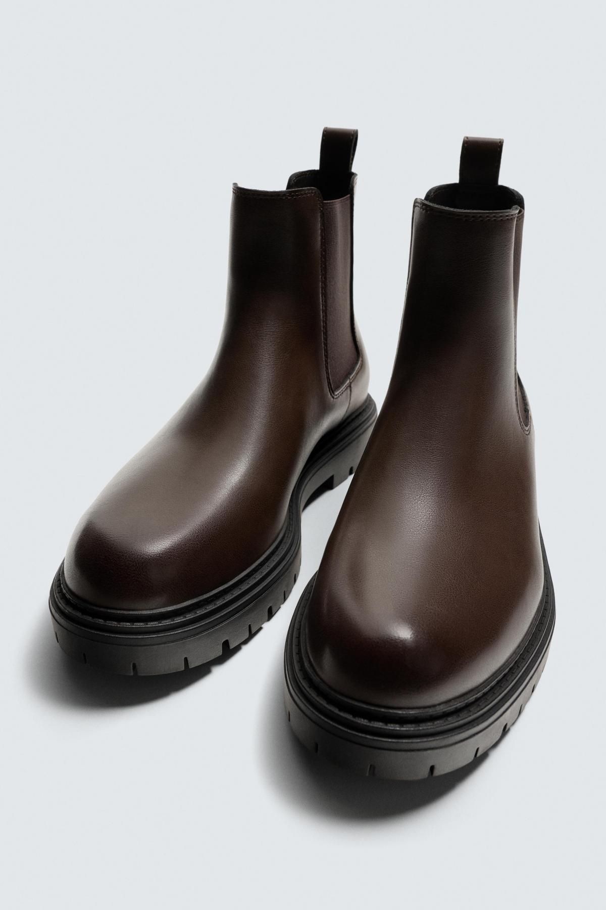 자라 브라운 청키 트랙솔 첼시 부츠 2051/620 BROWN - 상세 이미지 2