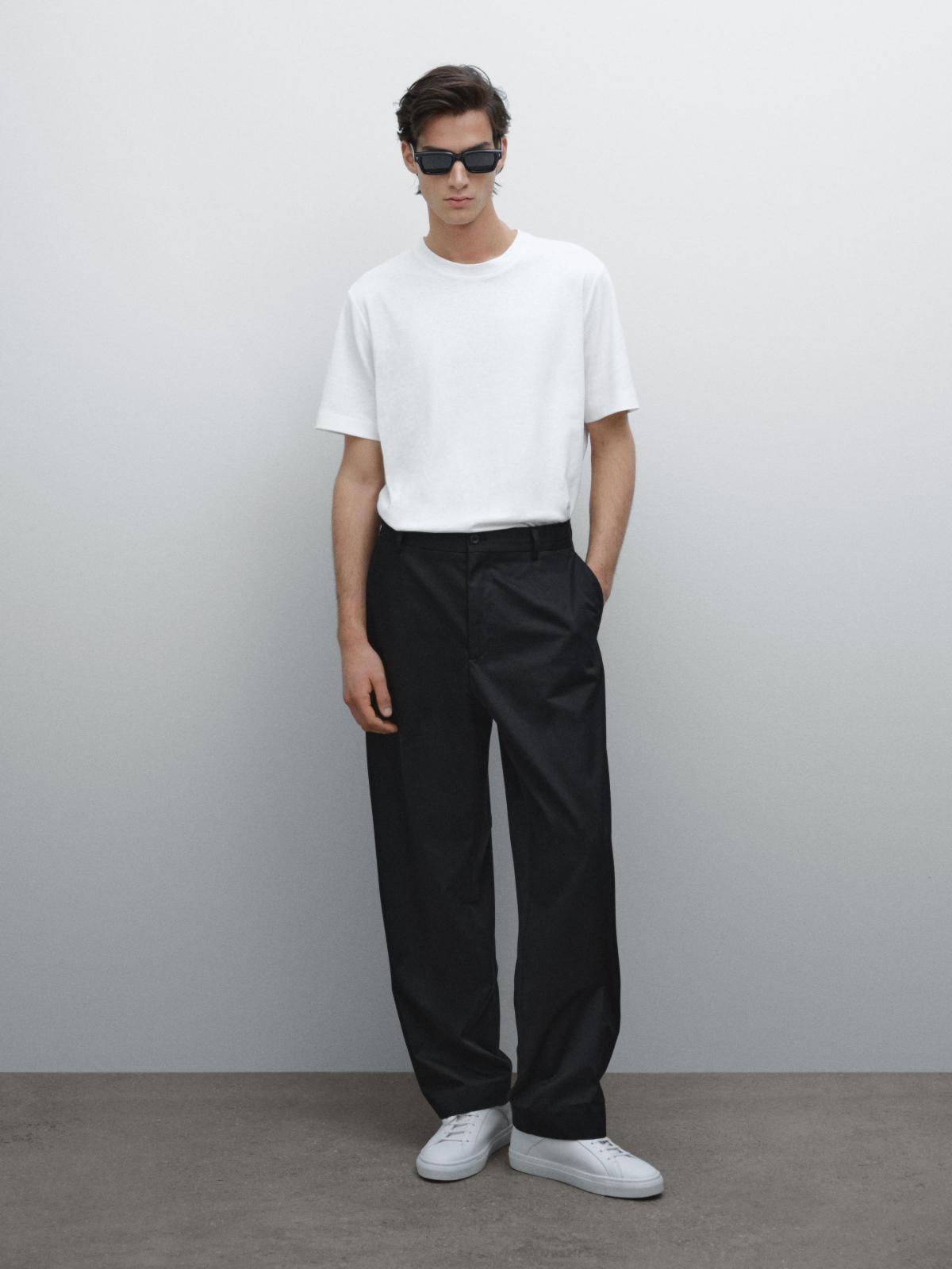마시모두띠 린넨 혼방 크루넥 반팔 티셔츠 1412/242 OFF WHITE - 상세 이미지 2