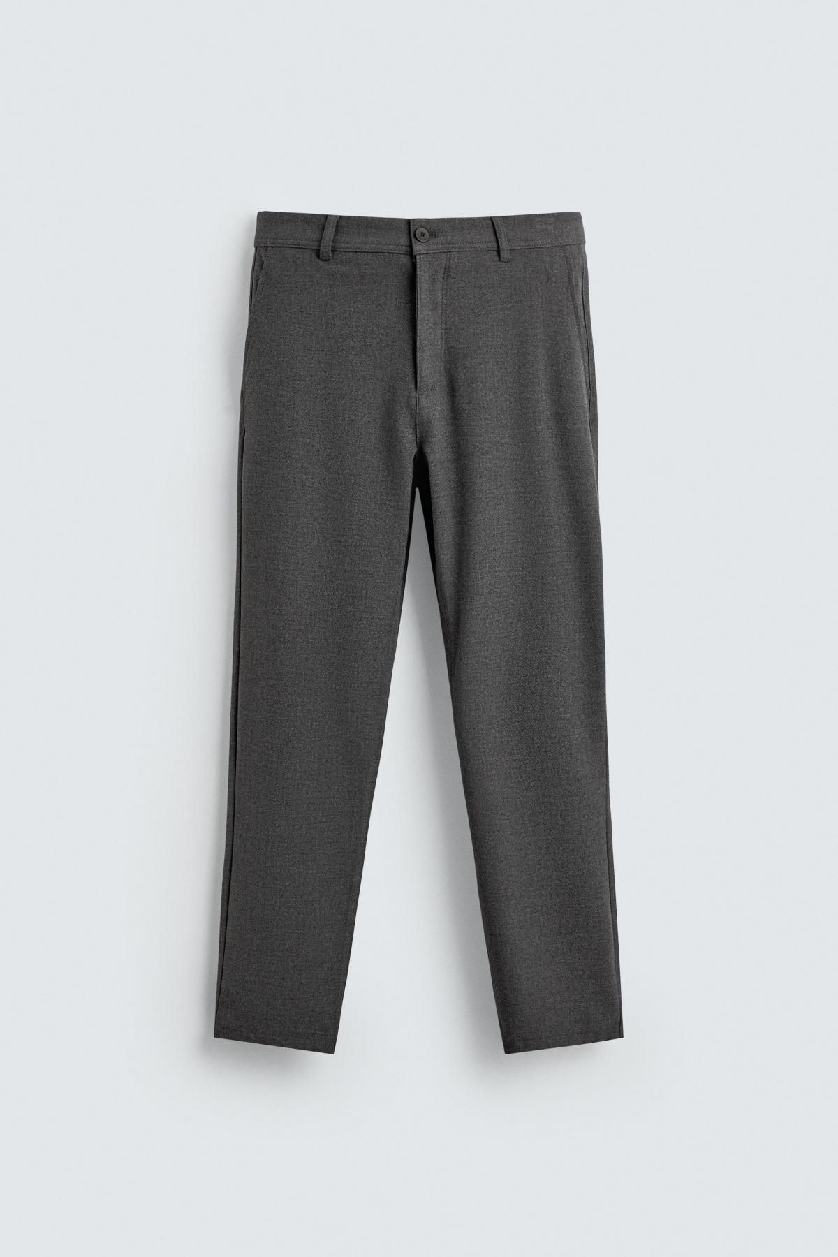 자라 테크니컬 스트레치 컴포트 슬림핏 팬츠 0706/648 MID-GREY - 메인 이미지