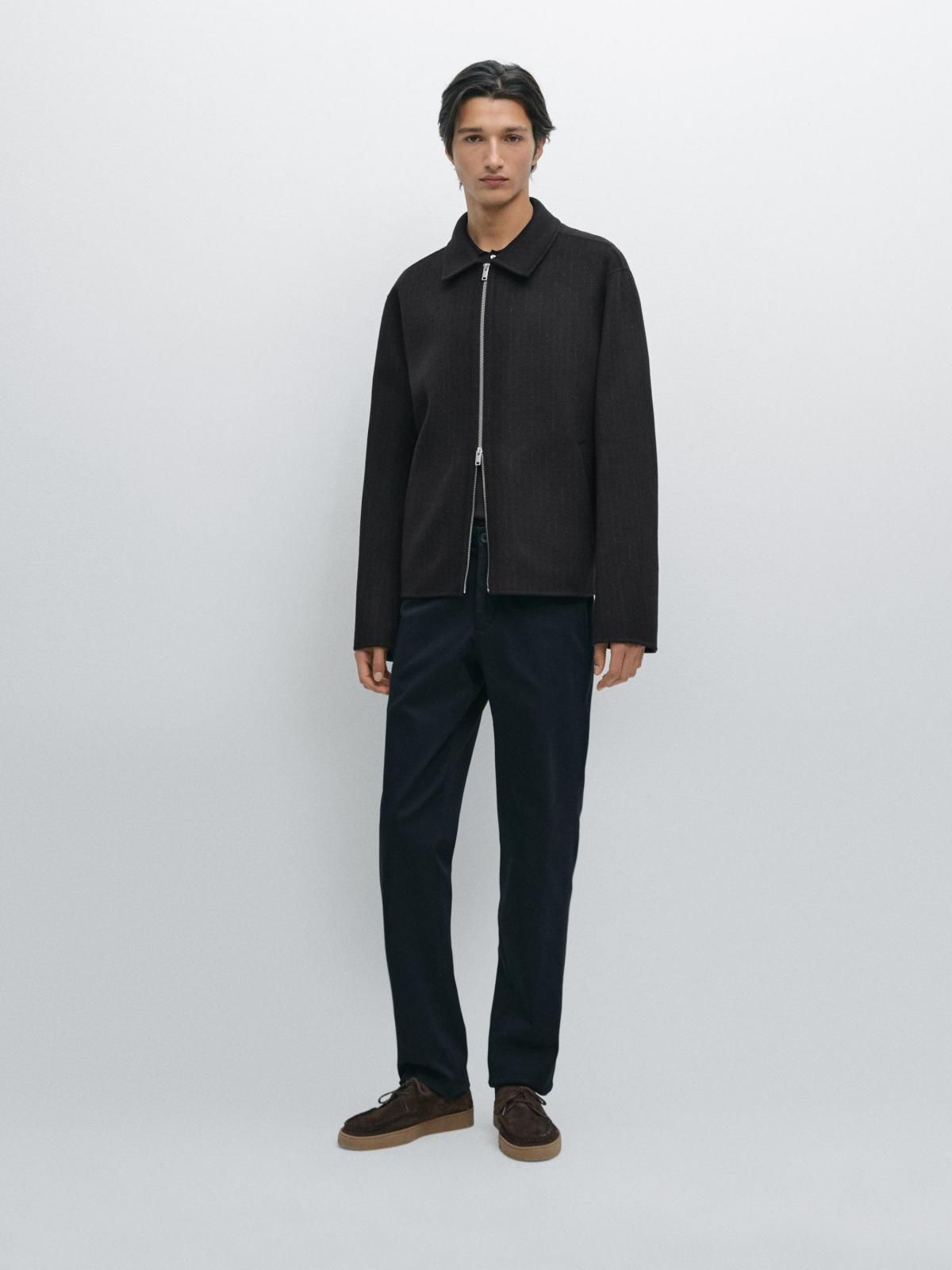 마시모두띠 테크니컬 슬림핏 코튼 블렌드 팬츠 0039/009 NAVY BLUE - 상세 이미지 2