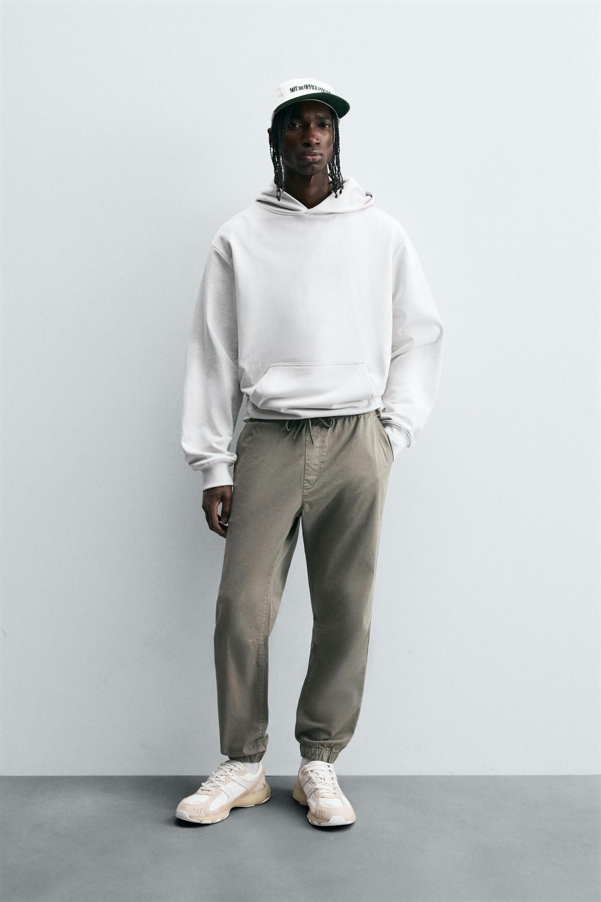 자라 슬림핏 테크니컬 조거 웨이스트 팬츠 6786/320 LIGHT KHAKI - 상세 이미지 2