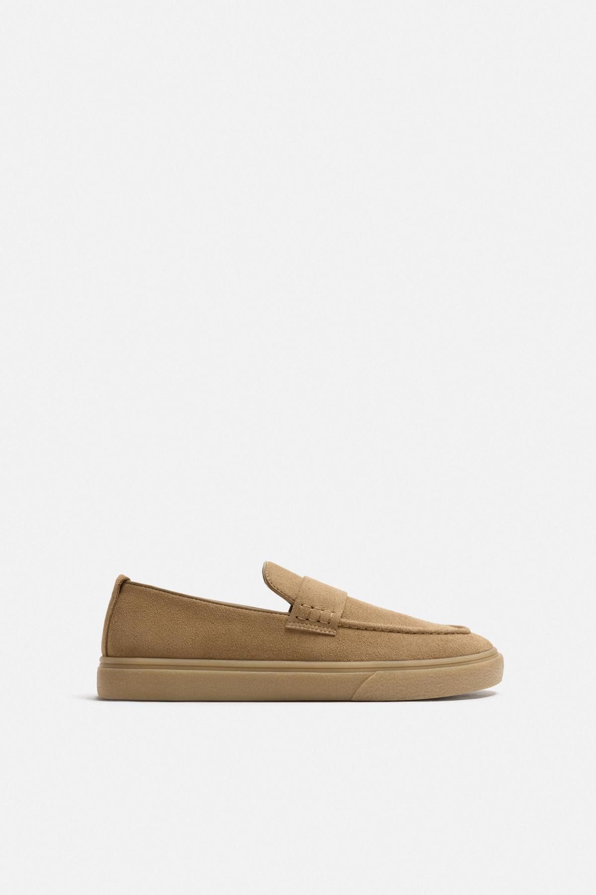자라 스웨이드 캐주얼 페니 로퍼 2621/620 SAND BROWN - 상품 이미지
