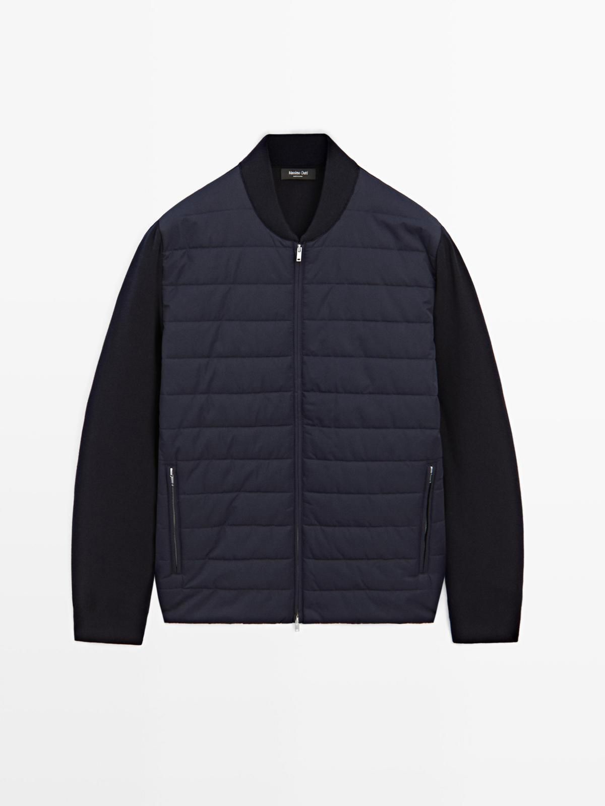 마시모두띠 테크니컬 퀼팅 봄버 재킷 0955/209 NAVY BLUE - 상품 이미지