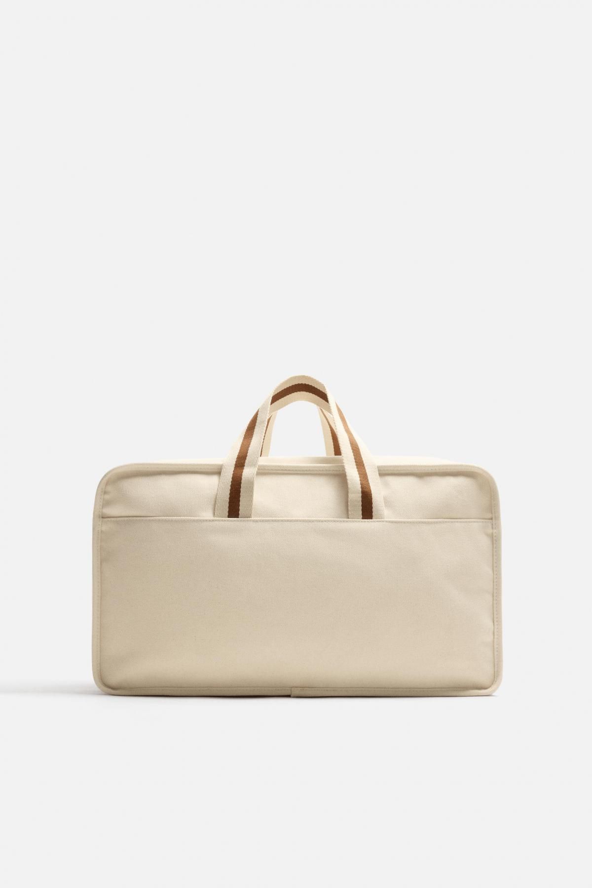 자라 콘트라스트 캐주얼 토트백 3135/620 BEIGE - 메인 이미지