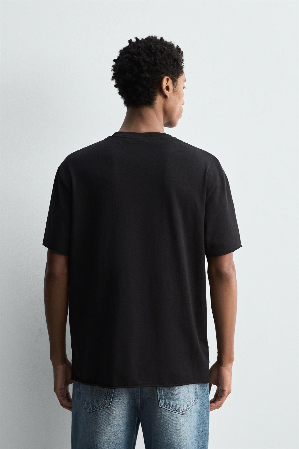 자라 라이트웨이트 테크니컬 반팔 티셔츠 4231/383 BLACK - 상세 이미지 4