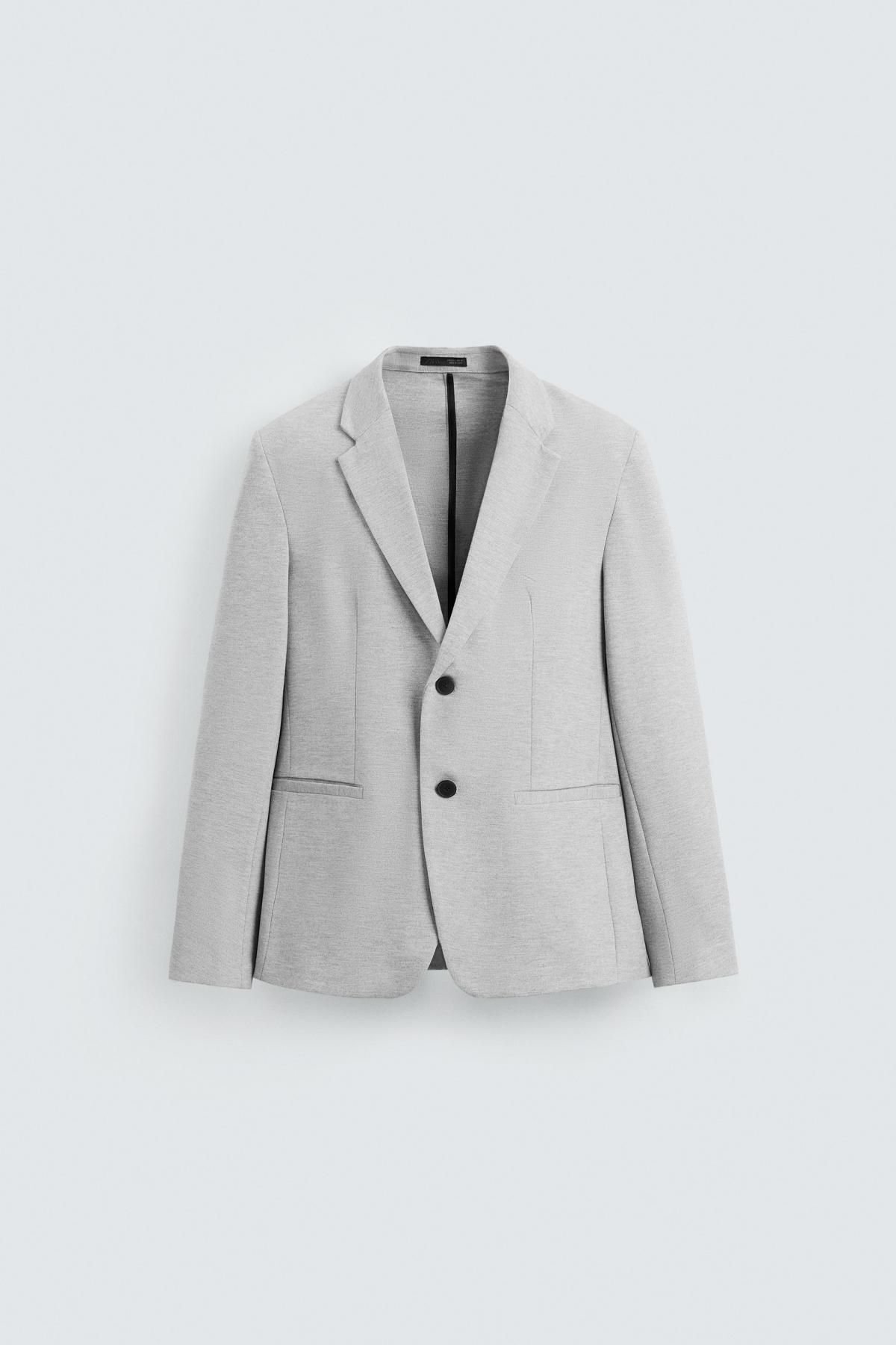 자라 컴포트 슬림핏 테일러드 재킷 0706/102 GREY - 메인 이미지