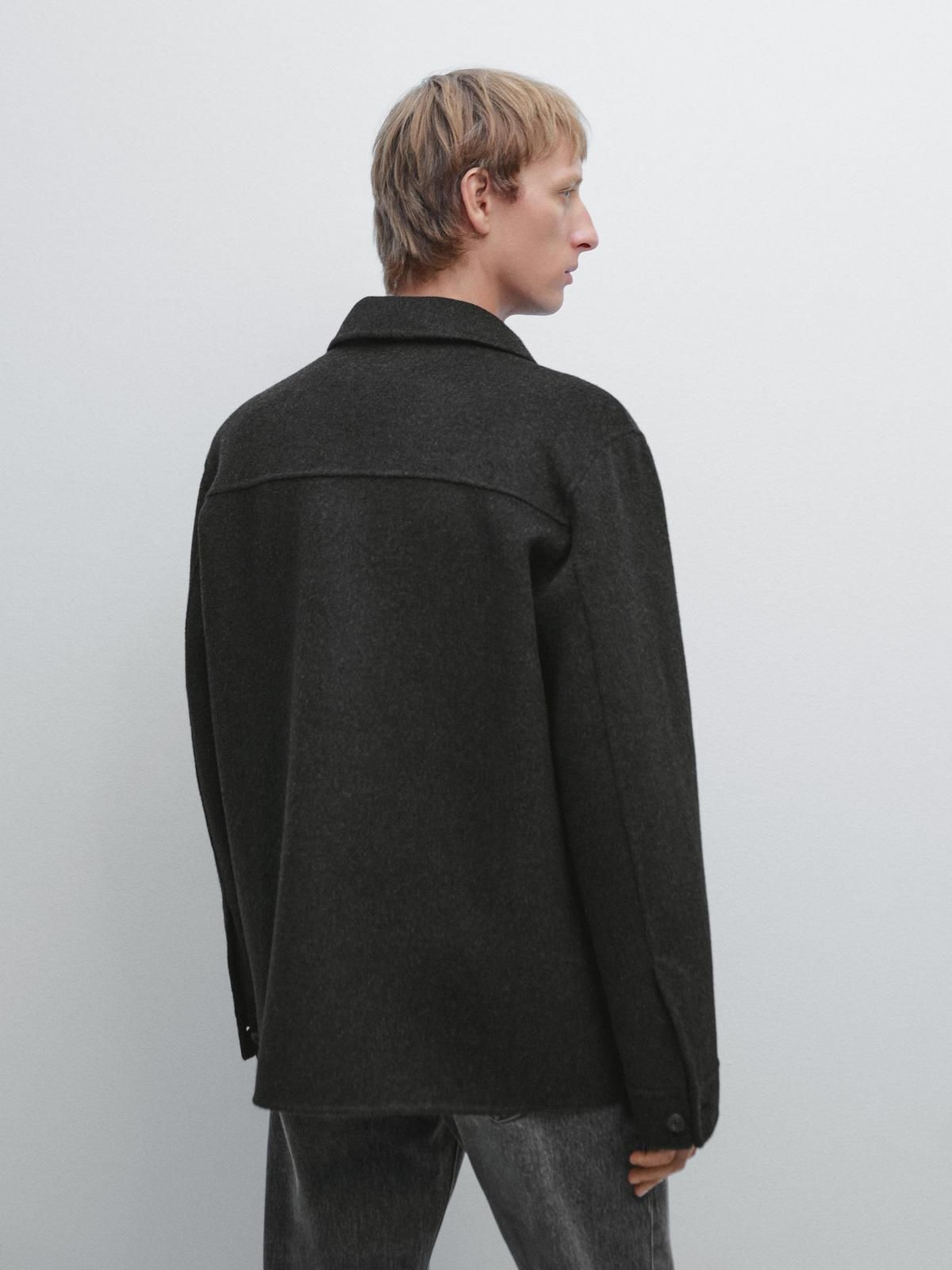 마시모두띠 테크니컬 울블렌드 플랩 포켓 재킷 2840/382 ANTHRACITE GREY - 상세 이미지 5