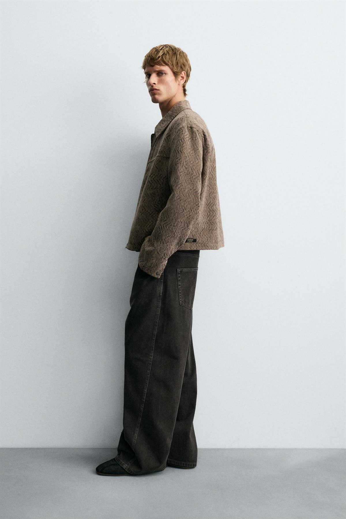 자라 테크니컬 텍스처 자카드 재킷 8281/451 BEIGE - 상세 이미지 5