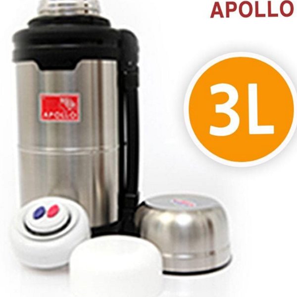 야외용 대용량 보온병 스텐 보온병 3000ml 보온통 캠핑 물통 - 메인 이미지