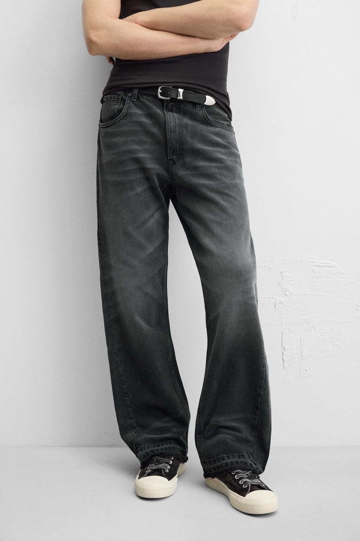 자라 워싱 플레어핏 데님 부츠컷 청바지 6688/446 CHARCOAL GREY - 메인 이미지