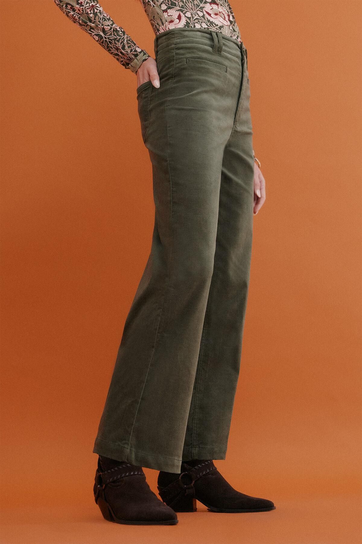 호스 인트로피아 코듀로이 와이드 팬츠 카키 6542833 KAKI - 상세 이미지 4