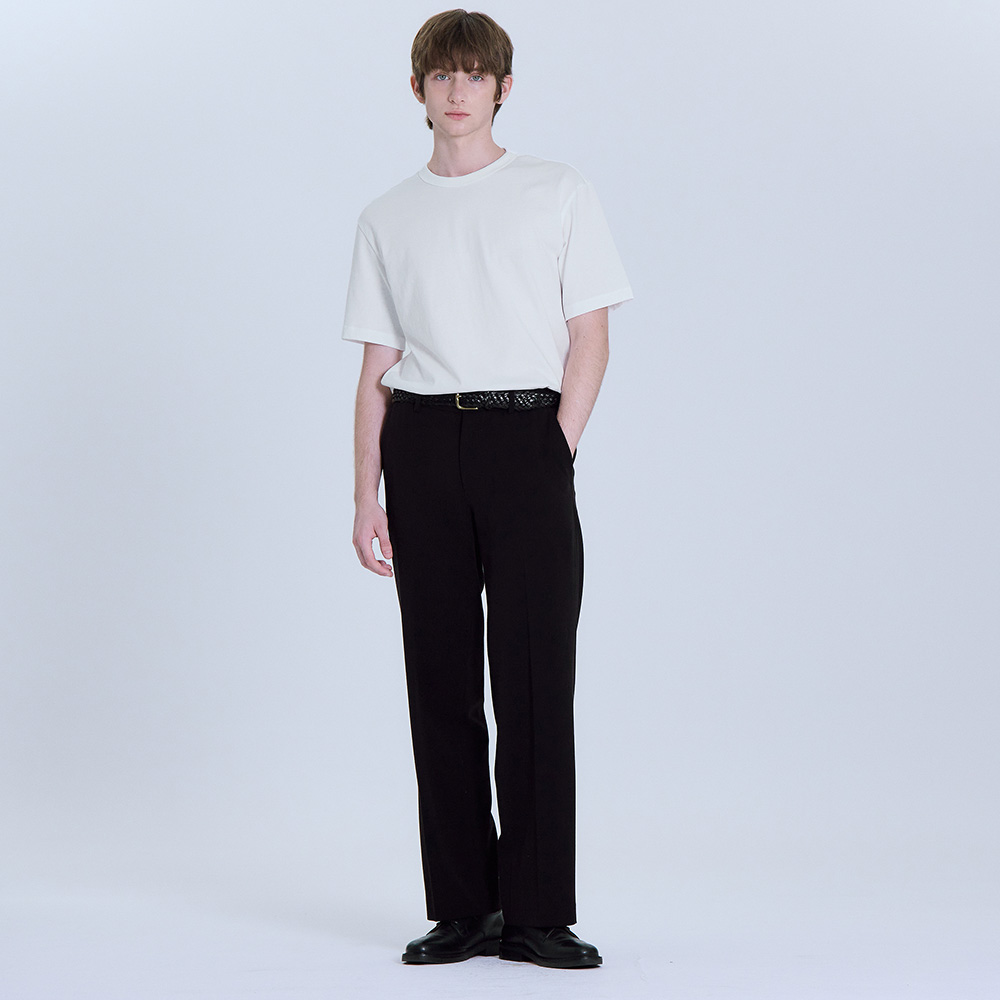 베이직하우스  세미와이드 히든밴딩 슬랙스 TR스판 - 상세 이미지 2