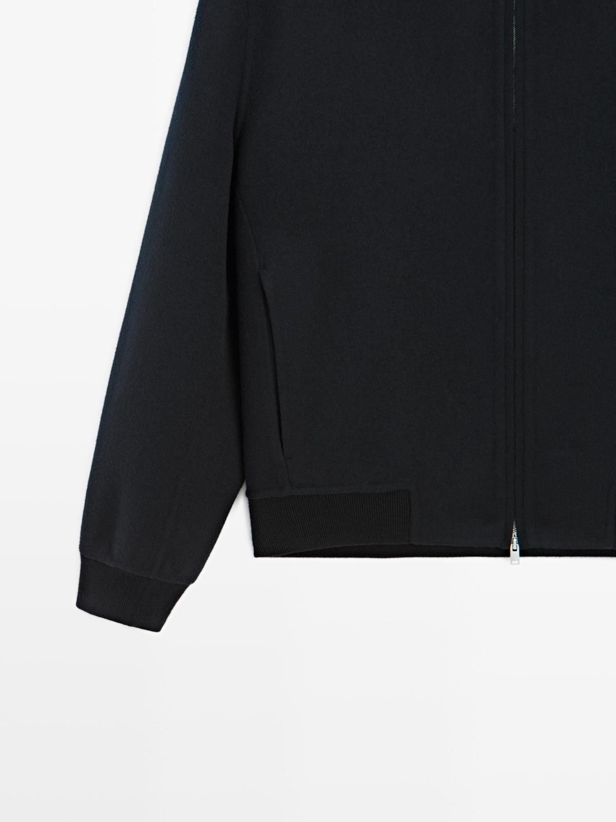 마시모두띠 프리미엄 울블렌드 후드 집업 가디건 2831/380 NAVY BLUE - 상세 이미지 4