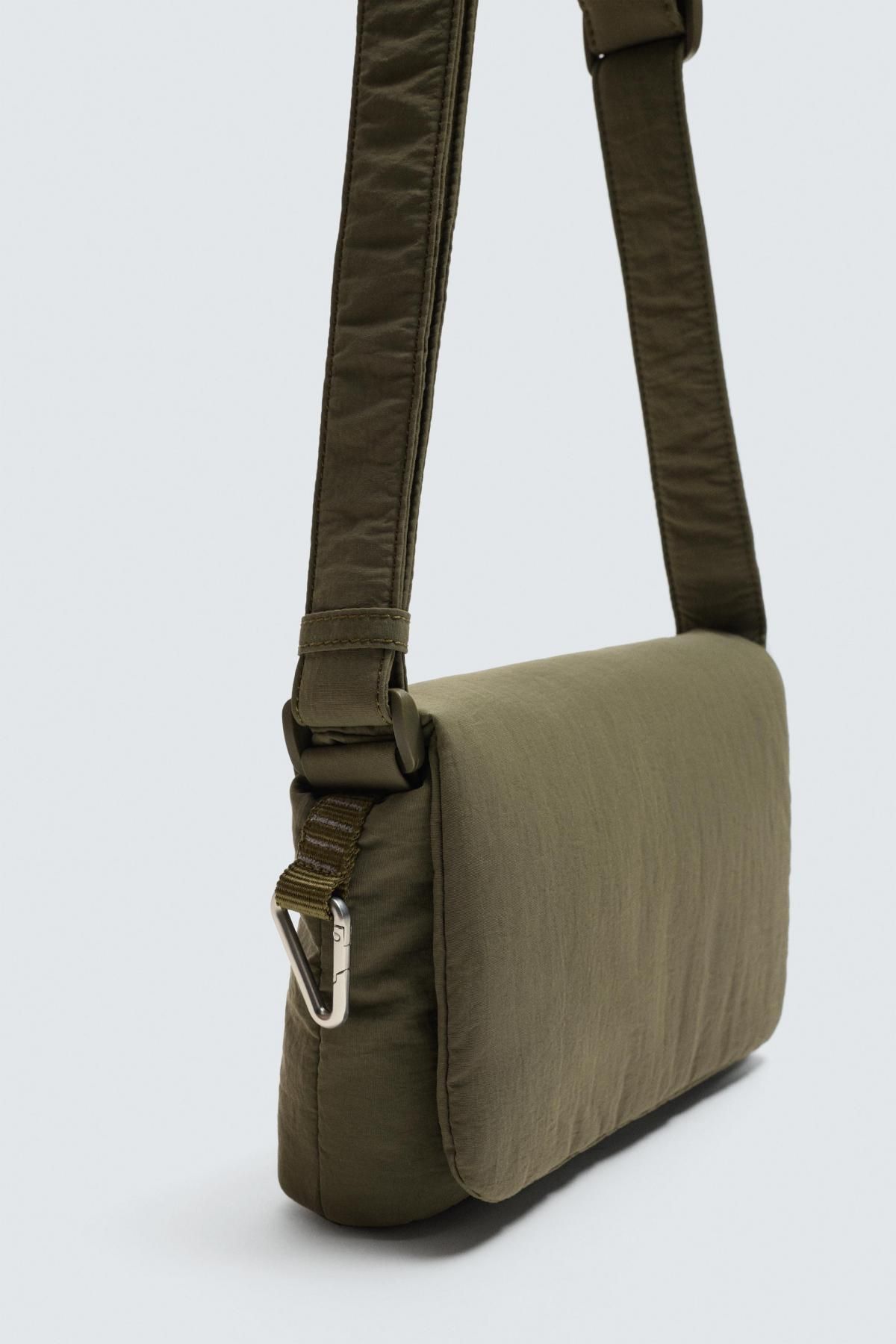 자라 테크니컬 나일론 플랩 크로스백 3501/620 KHAKI GREEN - 상세 이미지 5