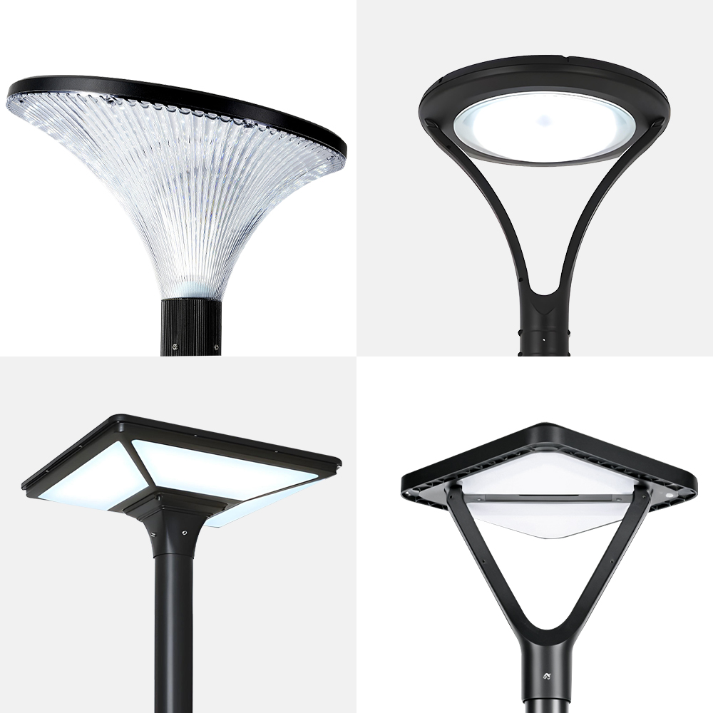 태양광 가로등 헤드 정원등 태양열 LED 조명 전등 열주등 아파트 마당 조경 공원등 스퀘어 - 상세 이미지 2