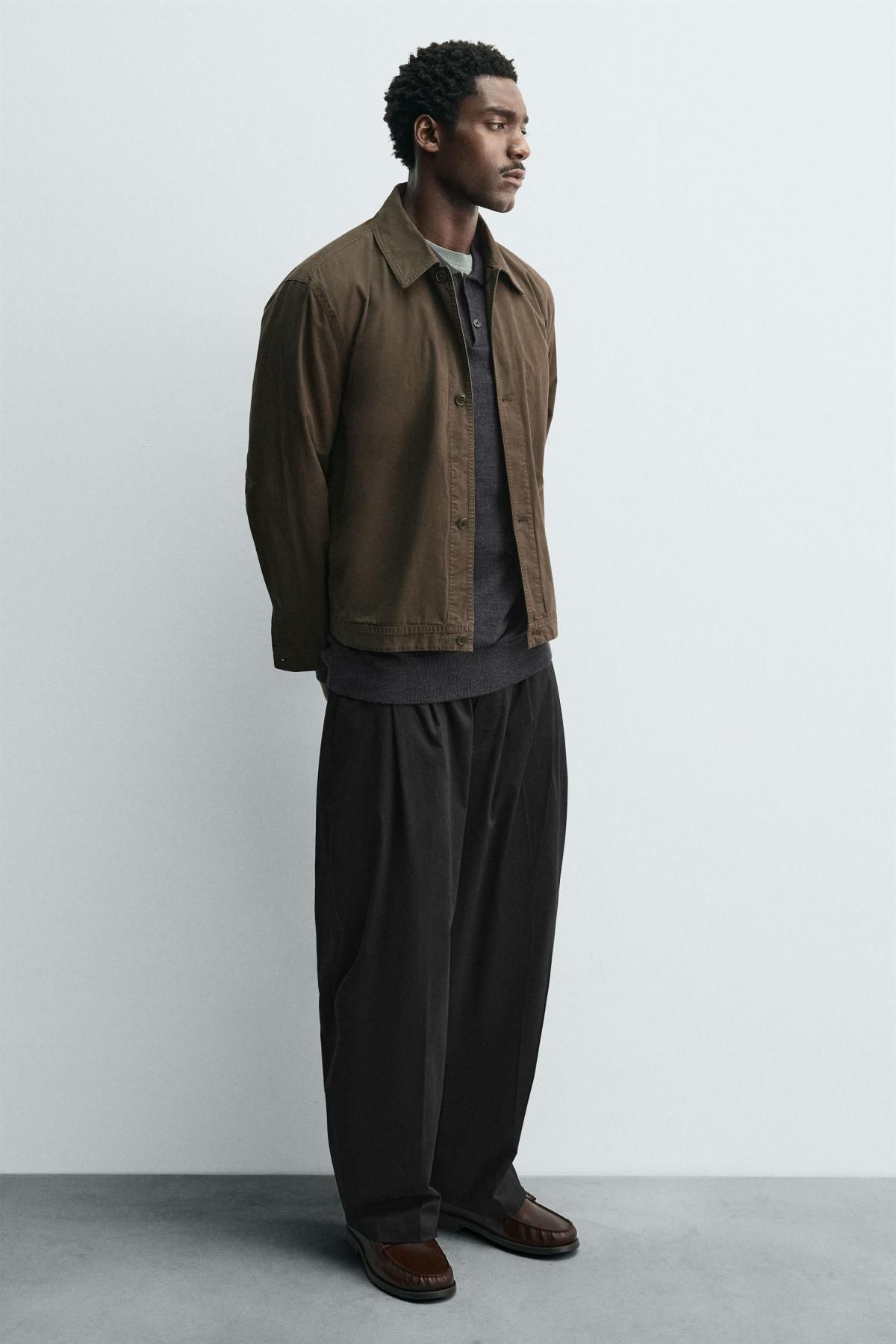 자라 클래식 레더 마스크 디테일 페니 로퍼 2623/620 BROWN - 상세 이미지 2