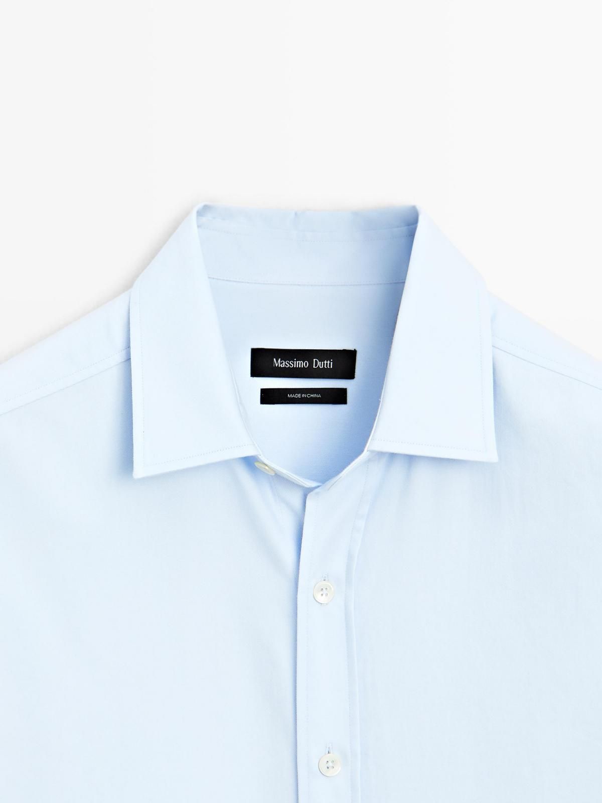 마시모두띠 클래식 레귤러핏 코튼 블렌드 긴팔 셔츠 1770/260 SKY BLUE - 상세 이미지 3