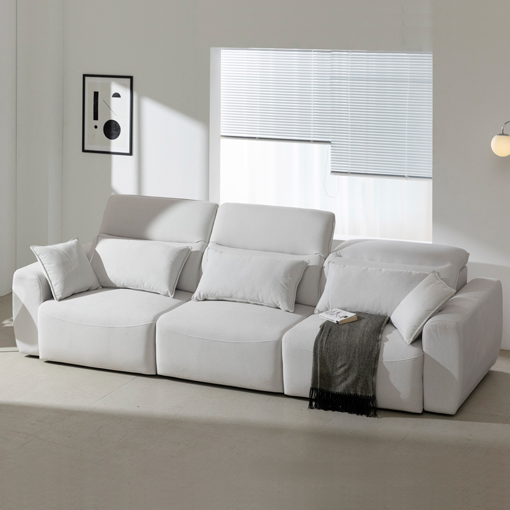 테로스 리클라이너 쇼파 슬라이드 무빙 모션소파 아이보리, 4인용