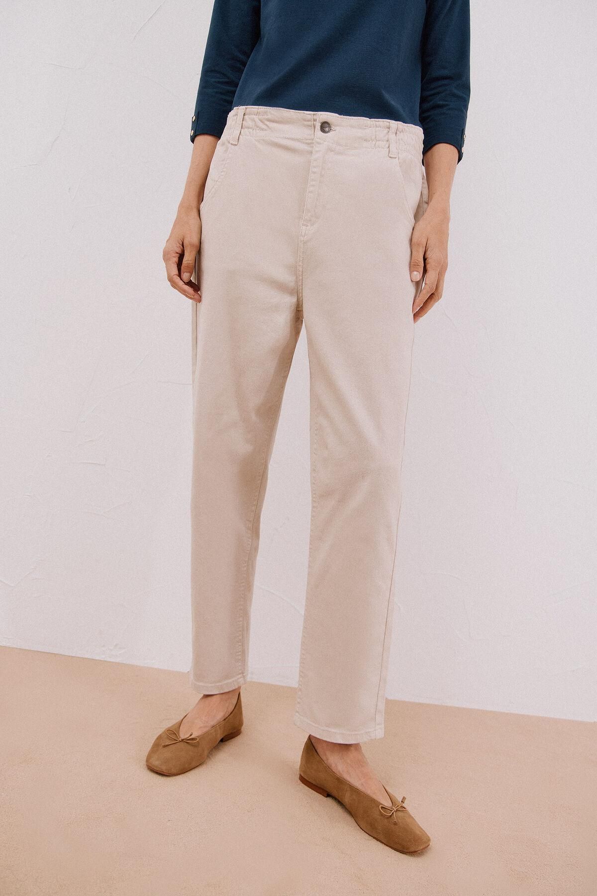 꼬르떼피엘 이지핏 밴딩 하이라이즈 팬츠 8822018 MARFIL - 상품 이미지