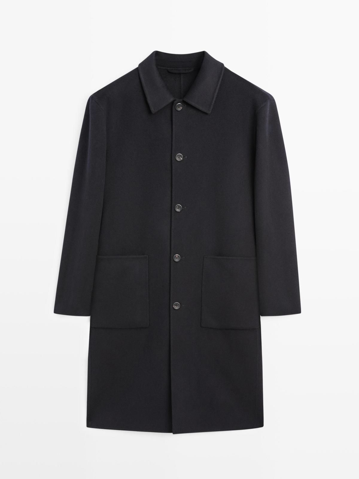 마시모두띠 프리미엄 캐시미어 싱글 롱 코트 2894/386 NAVY BLUE - 상품 이미지