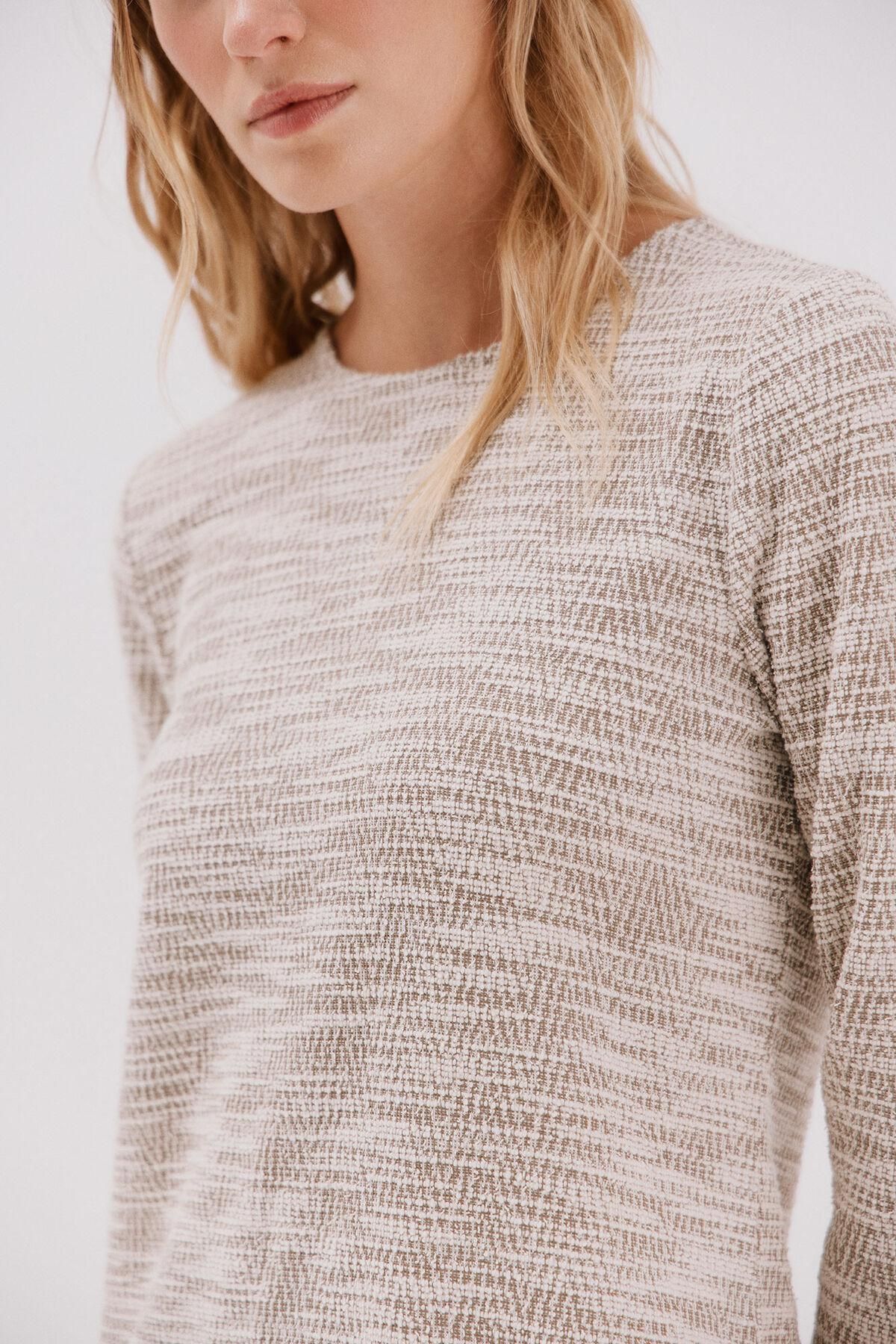 꼬르떼피엘 트위드 7부 소매 미니 원피스 5202687 BEIGE - 상세 이미지 3