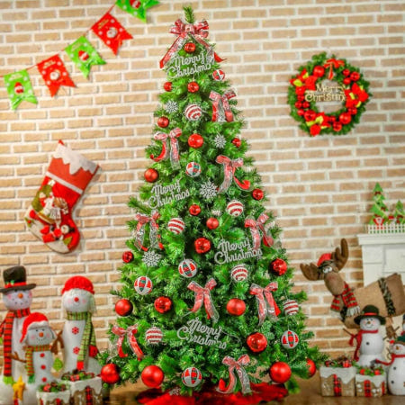 [울언니추천샵] 270cm 크리스마스트리 야외트리 사무실트리 대형트리 업소용트리 고급트리 교회성탄장식 크리스마스츄리 성탄트리