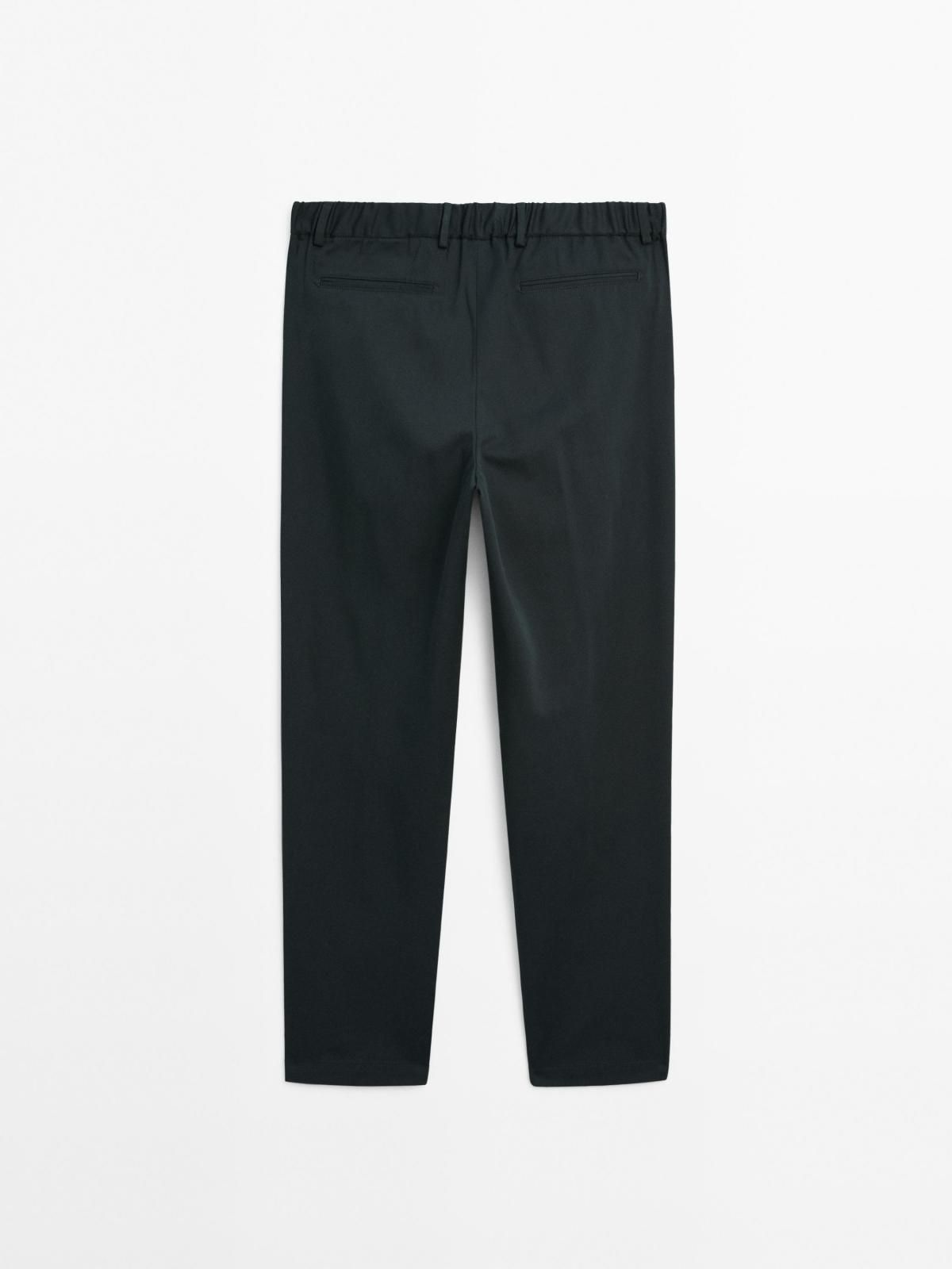 마시모두띠 테크니컬 코튼블렌드 세미 조거 팬츠 0029/006 NAVY BLUE 이미지 7