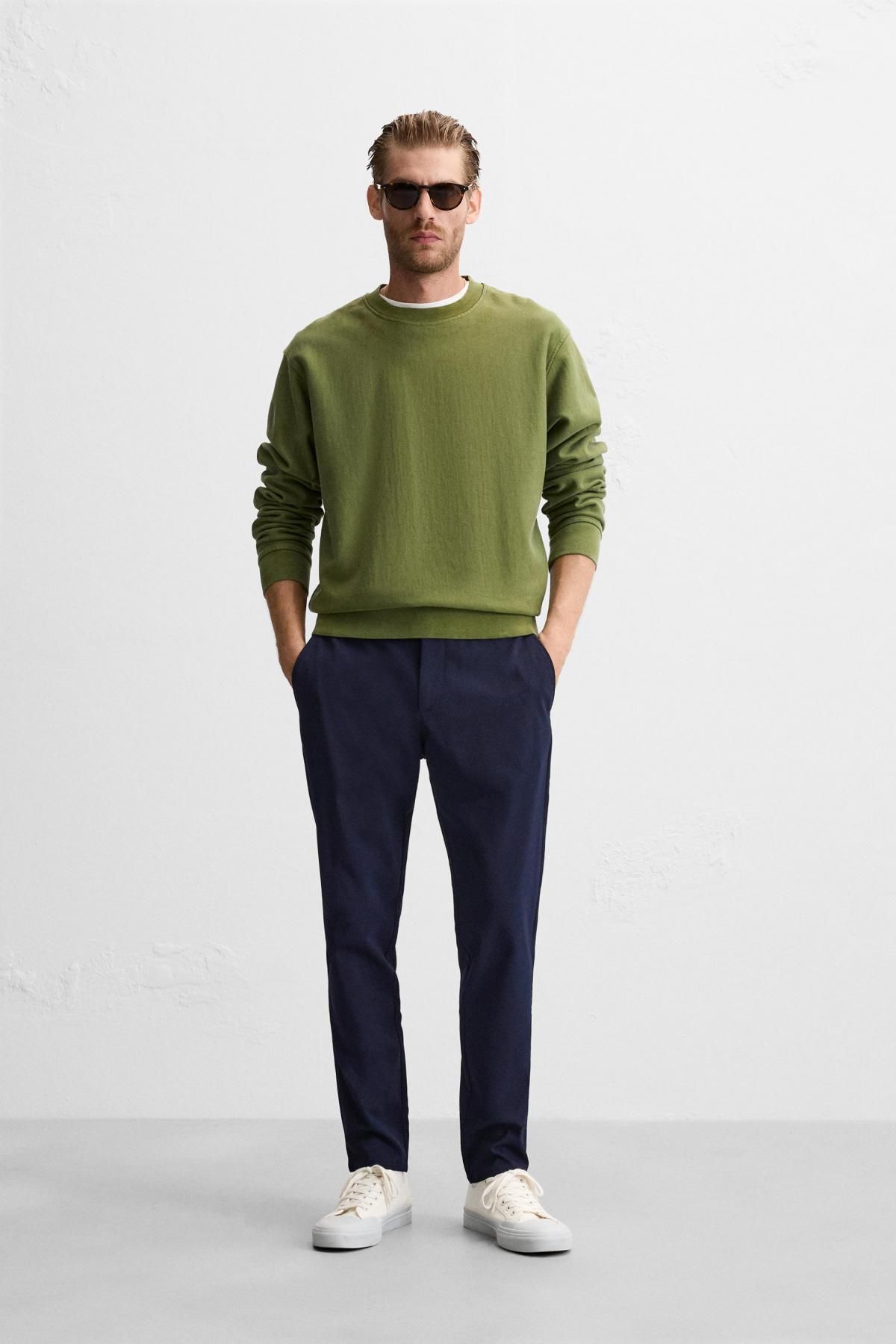 자라 슬림핏 컴포트 팬츠 6861/441 NAVY BLUE - 상세 이미지 2