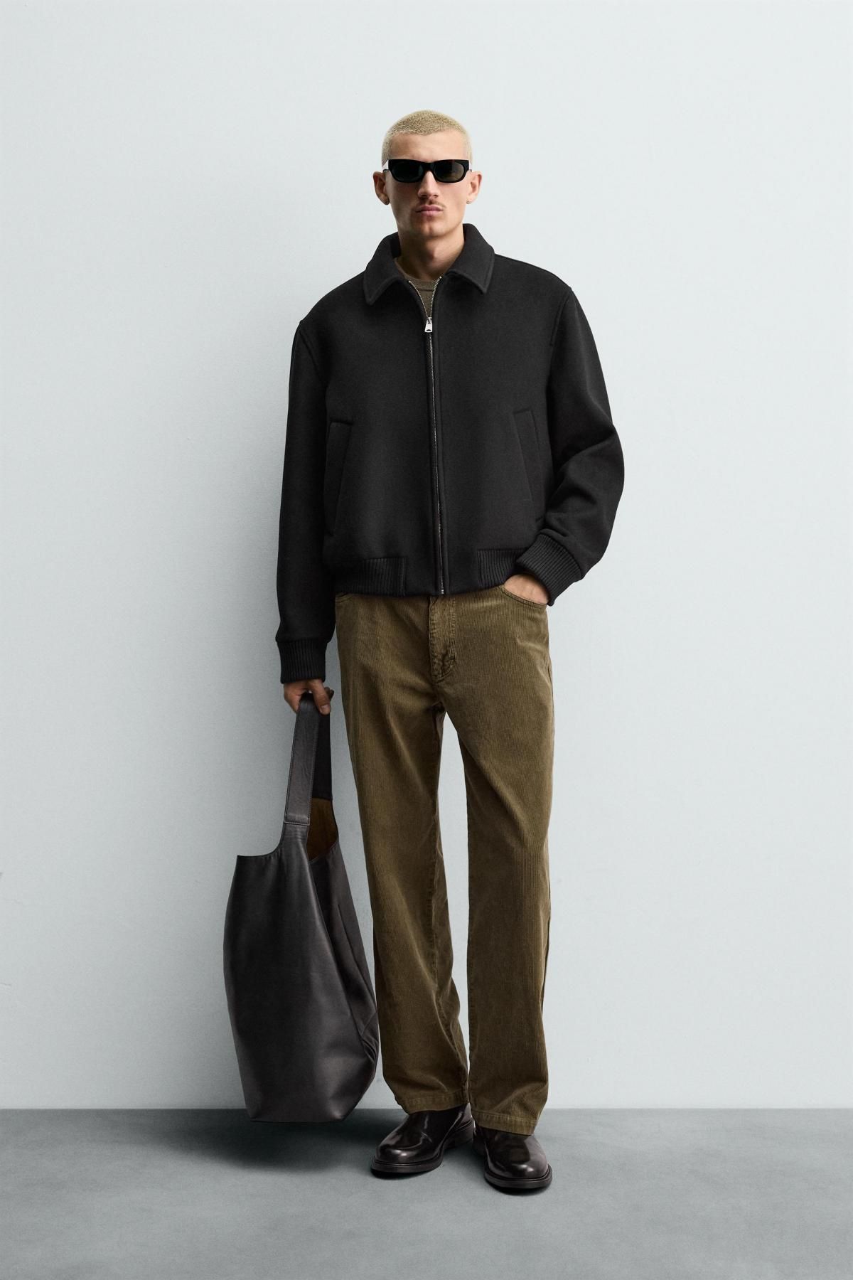 자라 코듀로이 레귤러핏 캐주얼 팬츠 3692/300 DARK KHAKI - 상세 이미지 2