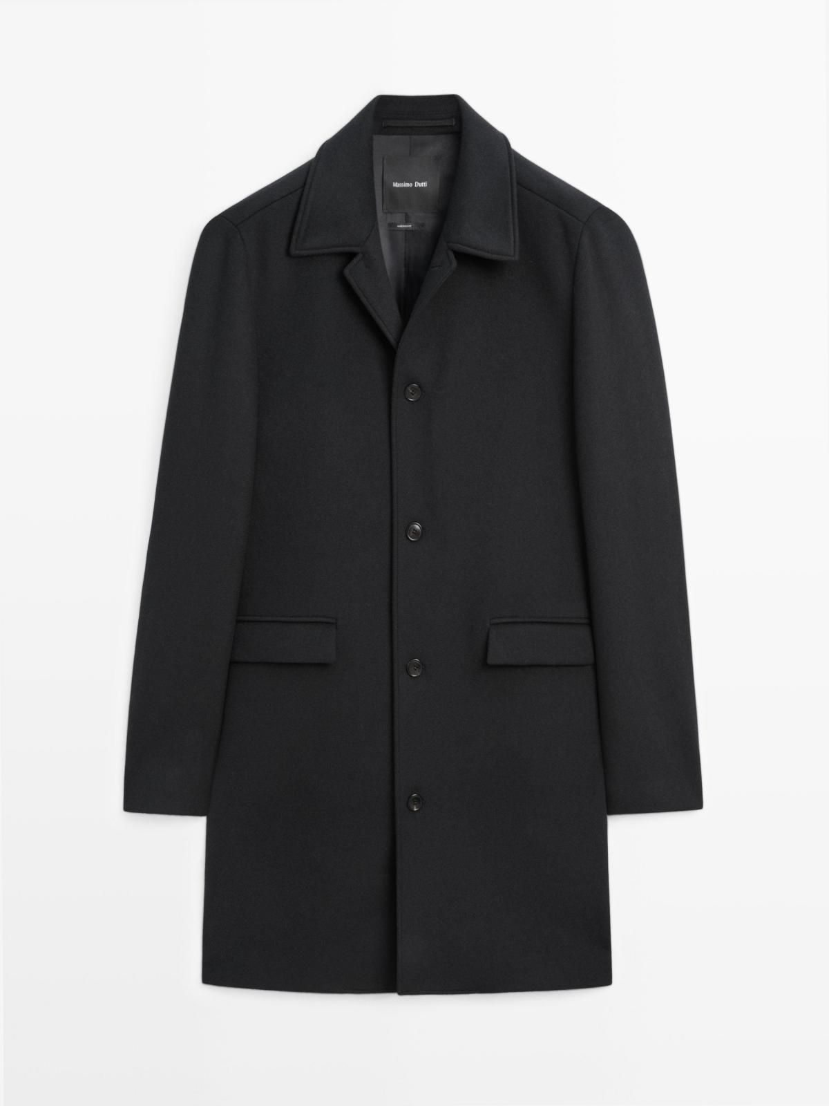 마시모두띠 클래식 블랙 울블렌드 싱글코트 2896/374 NAVY BLUE - 메인 이미지