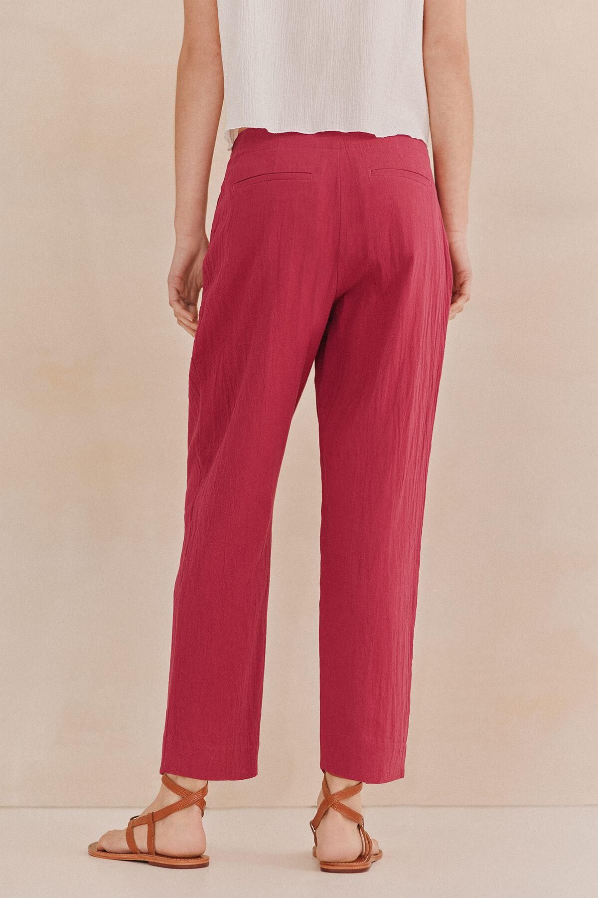 호스 인트로피아 라이트 와이드핏 벨트 슬랙스 팬츠 6549012 MORADO - 상세 이미지 5