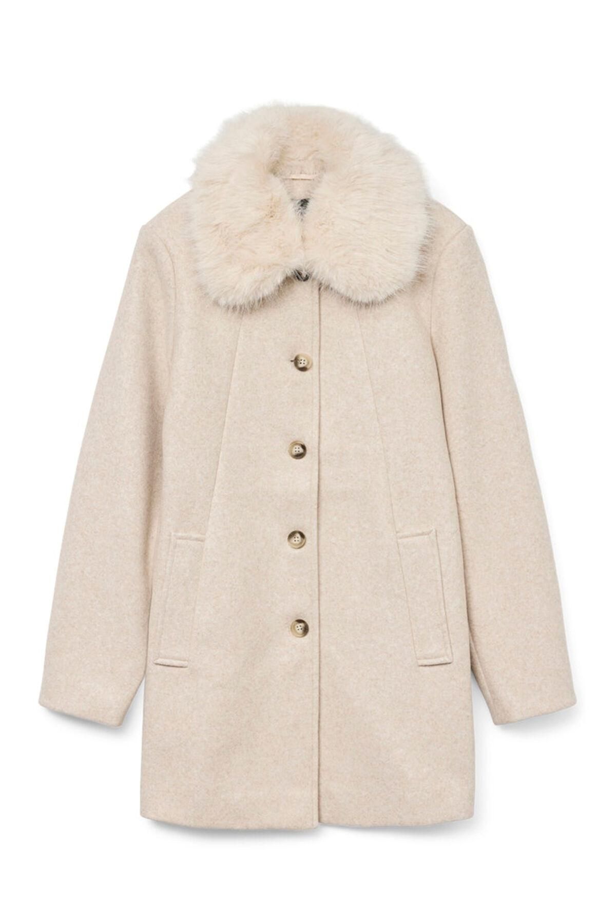 베로모다 퍼카라 울 미디 코트 6432545 BEIGE - 상품 이미지